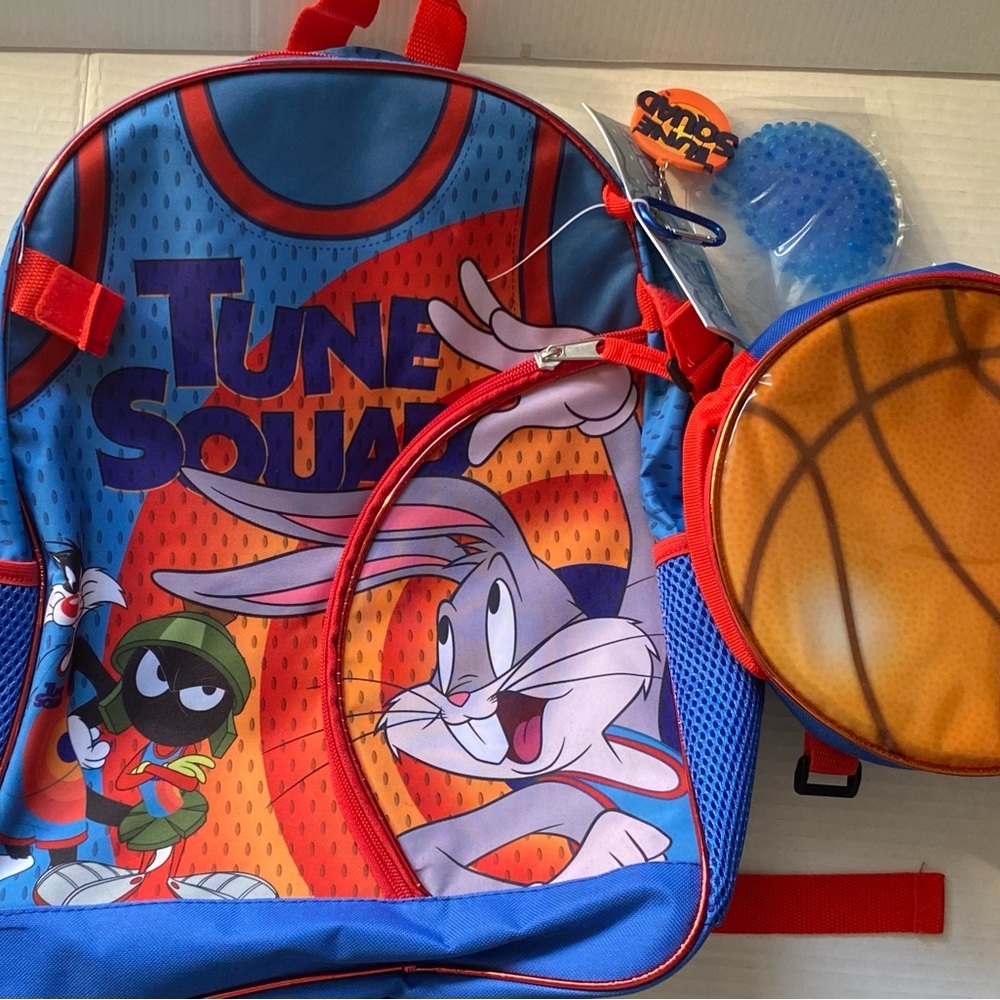 NWT space jam backpack and lunchbox set